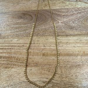 Madewell long gold necklace